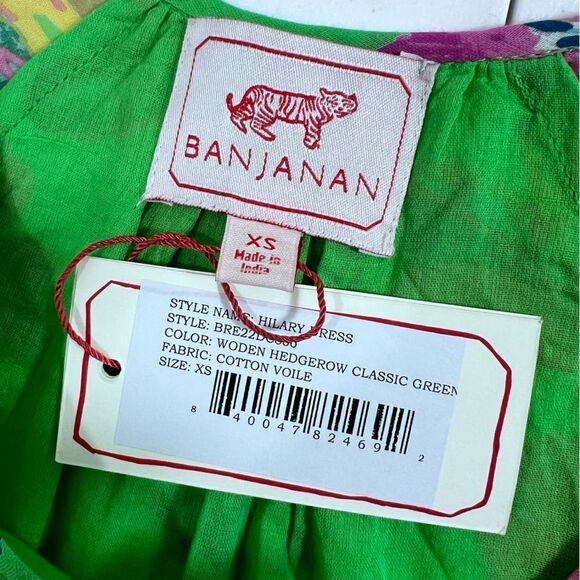 Banjanan Hilary Dress in Woden Hedgerow Classic Green - Picture 7 of 16